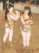 Pierre-Auguste Renoir Tva sma cirkusflickor oil painting picture wholesale